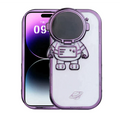 iPhone Series Astronaut Lens Bracket Electroplated Phone Case
