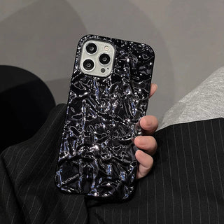 iPhone 14 Series Luxury Crush Paper Pattern Case
