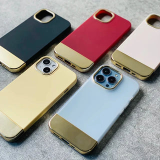 iPhone 13 Series Luxury Gold Plated Ring Case