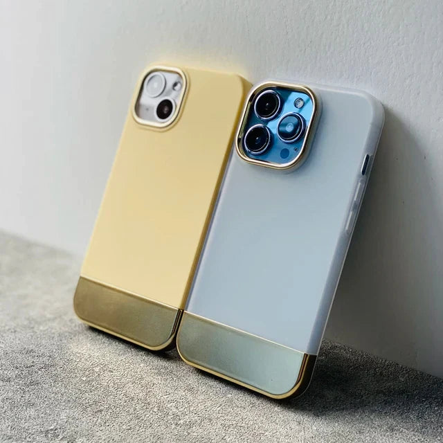 iPhone 13 Series Luxury Gold Plated Ring Case
