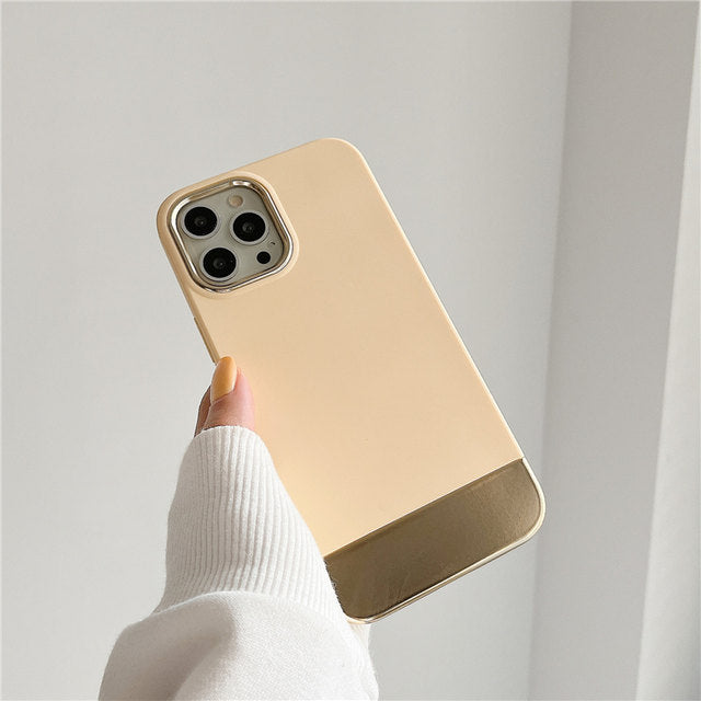 iPhone 13 Series Luxury Gold Plated Ring Case