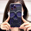 iPhone 14 Series New Electroplating Unique Skull Case