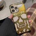 iPhone 14 Series New Electroplating Unique Skull Case