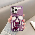 iPhone 14 Series New Electroplating Unique Skull Case