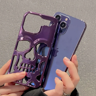 iPhone 14 Series New Electroplating Unique Skull Case