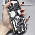 iPhone 14 Series New Electroplating Unique Skull Case