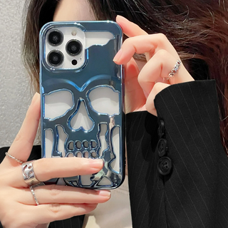 iPhone 14 Series New Electroplating Unique Skull Case