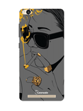 Smoking Girl Printed Cover for Redmi 4A