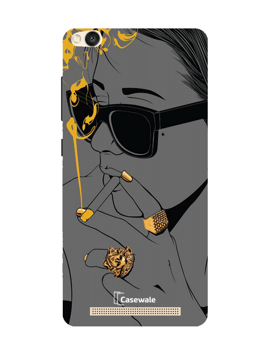 Smoking Girl Printed Cover for Redmi 4A
