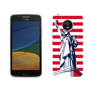 Statue of Liberty Printed Cover for Moto G5 Plus
