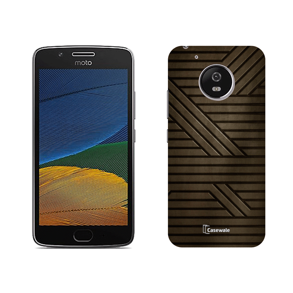 Steel Design Cover for Moto G5 Plus