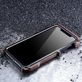 Luxury Metal Aluminum Wood Protective Bumper Case for iPhone X, Xs ,XR or Xs Max