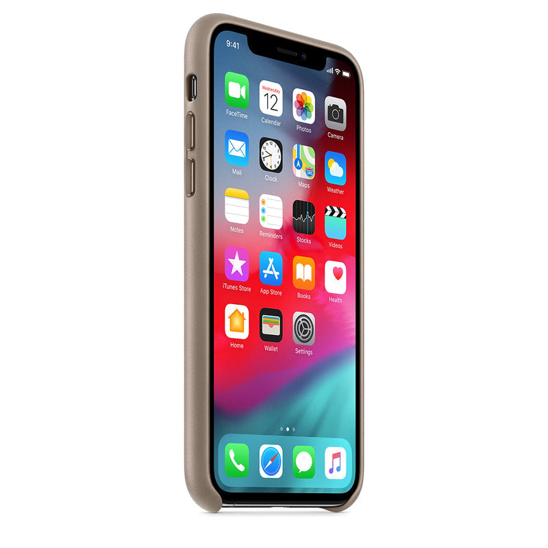 Leather Case for iPhone X Series- Taupe