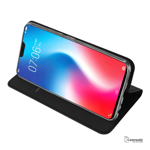 Luxury Flip Leather Wallet Case For Vivo V9