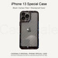 iPhone 13 Series Luxury Transparent Carbon Fiber Shockproof Case