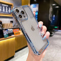 iPhone 13 Series Luxury Transparent Carbon Fiber Shockproof Case