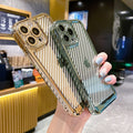 iPhone 14 Series Luxury Transparent Carbon Fiber Shockproof Case
