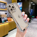 iPhone 13 Series Luxury Transparent Carbon Fiber Shockproof Case