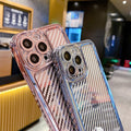 iPhone 13 Series Luxury Transparent Carbon Fiber Shockproof Case