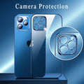 iPhone 14 Series Luxury Plating Square Frame Bumper Case