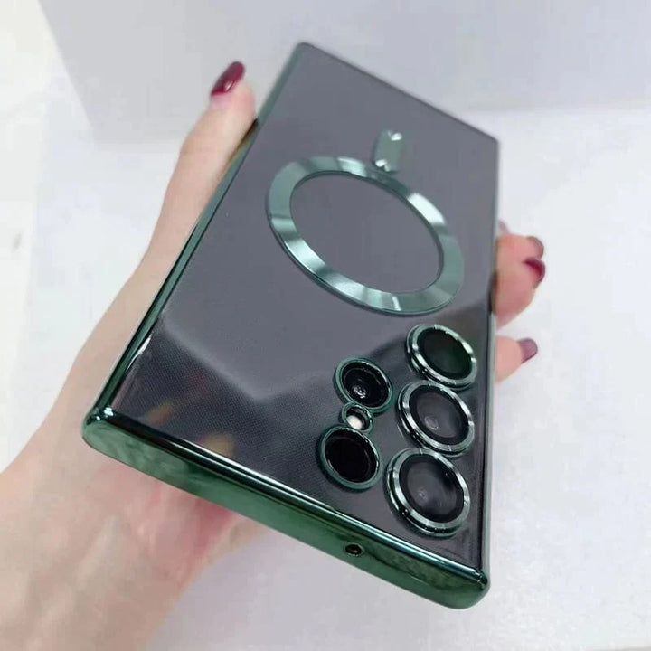 Galaxy S23 Series Ultra Clear Electroplating Magsafe Soft TPU Case