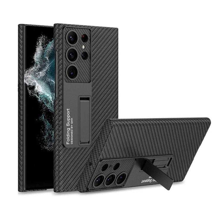 Galaxy S23 Series Carbon Fiber Kickstand Case