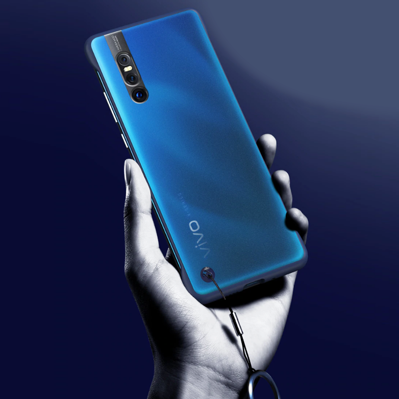 Luxury Frameless Semi Transparent Ring Finger Case for VIVO V15 / V15 PRO