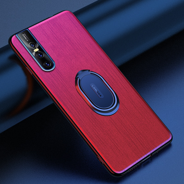 Magnetic Stand Cloth Texture Phone Holder Case for VIVO V15 Pro