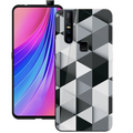 Ashford Color Marble Pattern Glass Case for Vivo V15