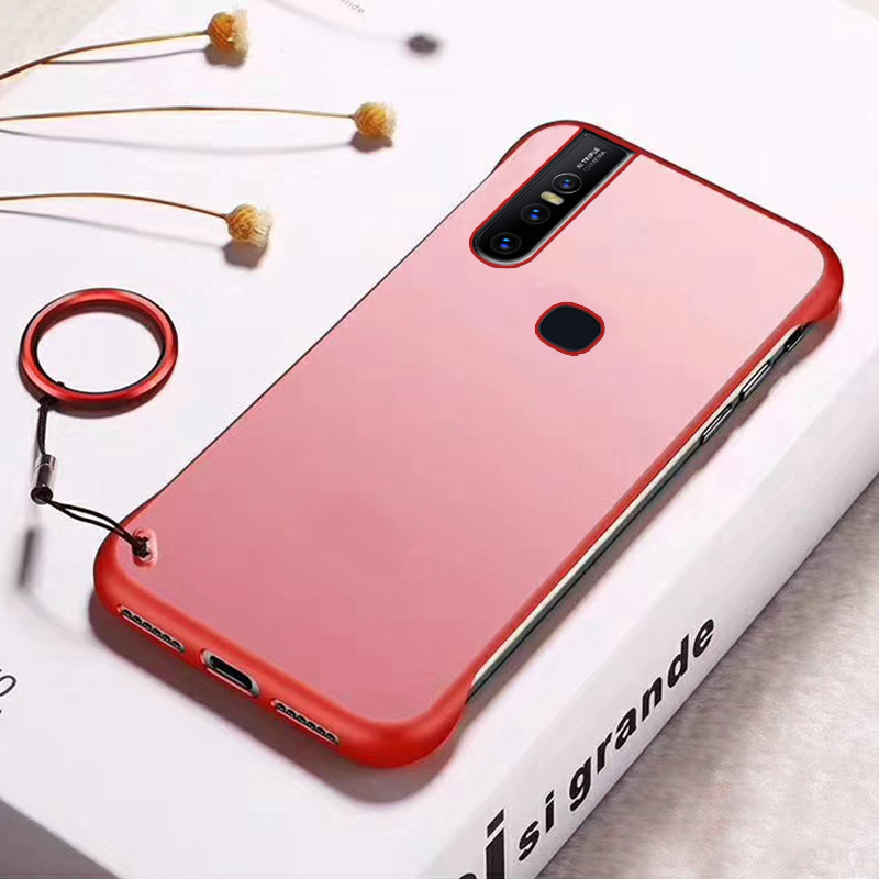 Luxury Frameless Semi Transparent Ring Finger Case for VIVO V15 / V15 PRO