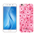 Pink Floral Design Printed Cover for Vivo V5 Plus
