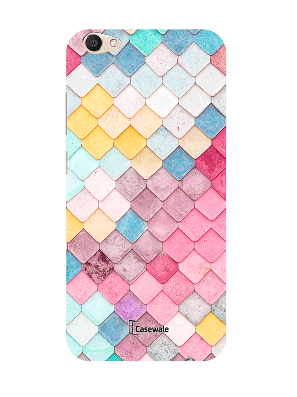 Multi Coloured Small Triangle Printed Cover for Vivo V5 Plus