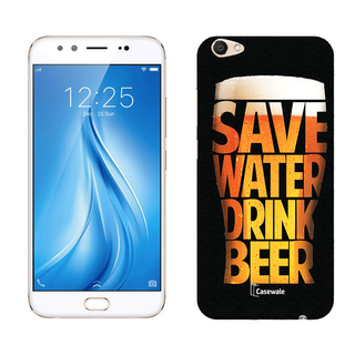 Save Water Drink Beer Printed Cover for Vivo V5 Plus