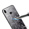 Luxury Marble Pattern Tempered Glass Case for Vivo V9