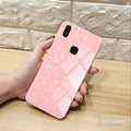 Luxury Marble Pattern Tempered Glass Case for VIVO Y95