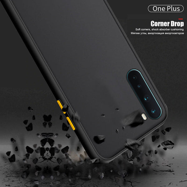 Anti-knock Armor Transparent Matte Hard Case for OnePlus Nord