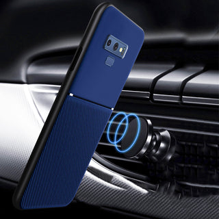 IQS Design Soft Leather Texture Case with Magnetic Car Vent for Galaxy Note 9