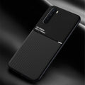 IQS Design Soft Leather Texture Case with Magnetic Car Vent for Oneplus Nord