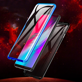 LUPHIE Double Sided Aluminum Metal Glass Case for Galaxy S10/ S10 Plus