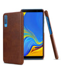 Luxury Leather Finish Full Protection Case for Galaxy A7 2018