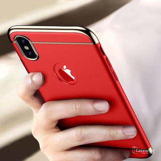 Luxury Electroplating 3 in 1 Case for iPhone X