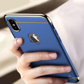 Luxury Electroplating 3 in 1 Case for iPhone X