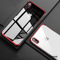 iPhone X High-end Fashion Transparent Plated Mobile Phone Case