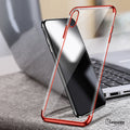 iPhone X High-end Fashion Transparent Plated Mobile Phone Case