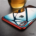 iPhone X High-end Fashion Transparent Plated Mobile Phone Case