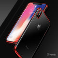 iPhone X High-end Fashion Transparent Plated Mobile Phone Case