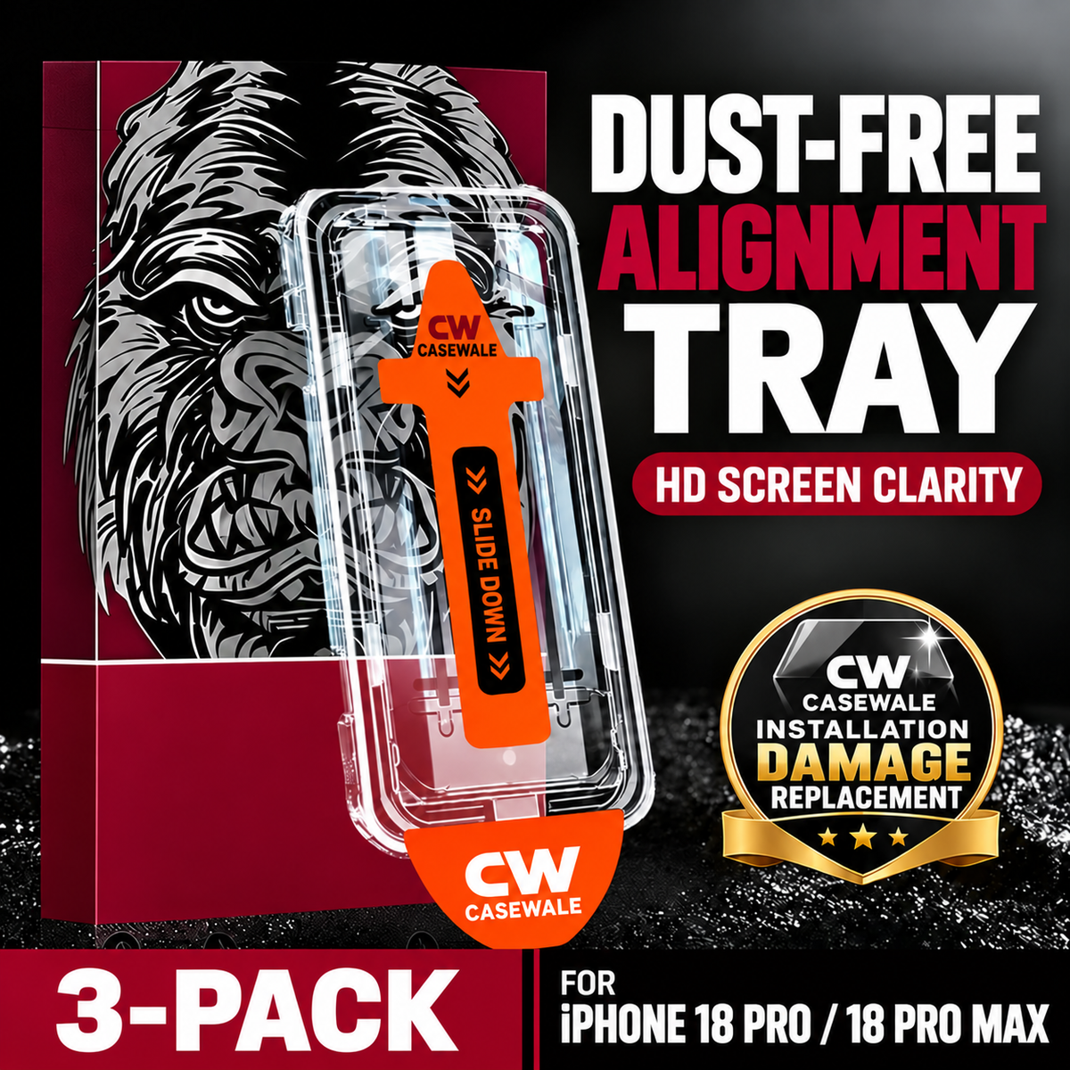 Casewale HD Shield product detail for iPhone 18 Pro and 18 Pro Max