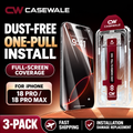 Casewale screen protector one-pull installation for iPhone 18 Pro and 18 Pro Max