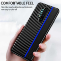 Original CENMASO Carbon Fiber PU Leather Case For OnePlus 8 / 8 Pro