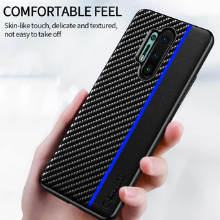 Original CENMASO Carbon Fiber PU Leather Case For OnePlus 8 / 8 Pro